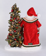 Santa iluminado Woodland Eve of Christmas de 22" de Karen Didion Originals