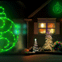 24" 190 LED Green Ornament Twinkling Effect