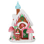 12" LED Peppermint Gingerbread House Battery Operated