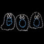 24" Halloween LED BOO 3 Ghosts