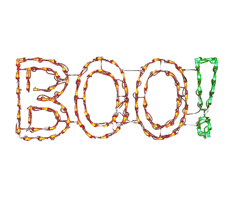 Letrero LED de Halloween de 36" ¡BU!