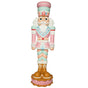 6 FT Pink & Blue LED Musical Macaron Nutcracker