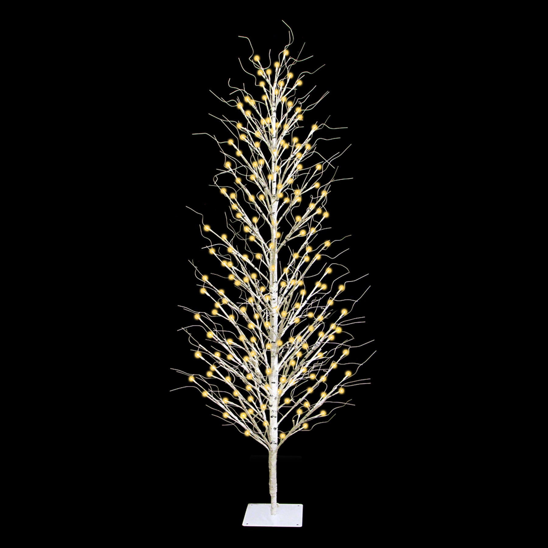6 FT 294 LED Warm White Birch Tree 5mm Micro Twinkling Effect
