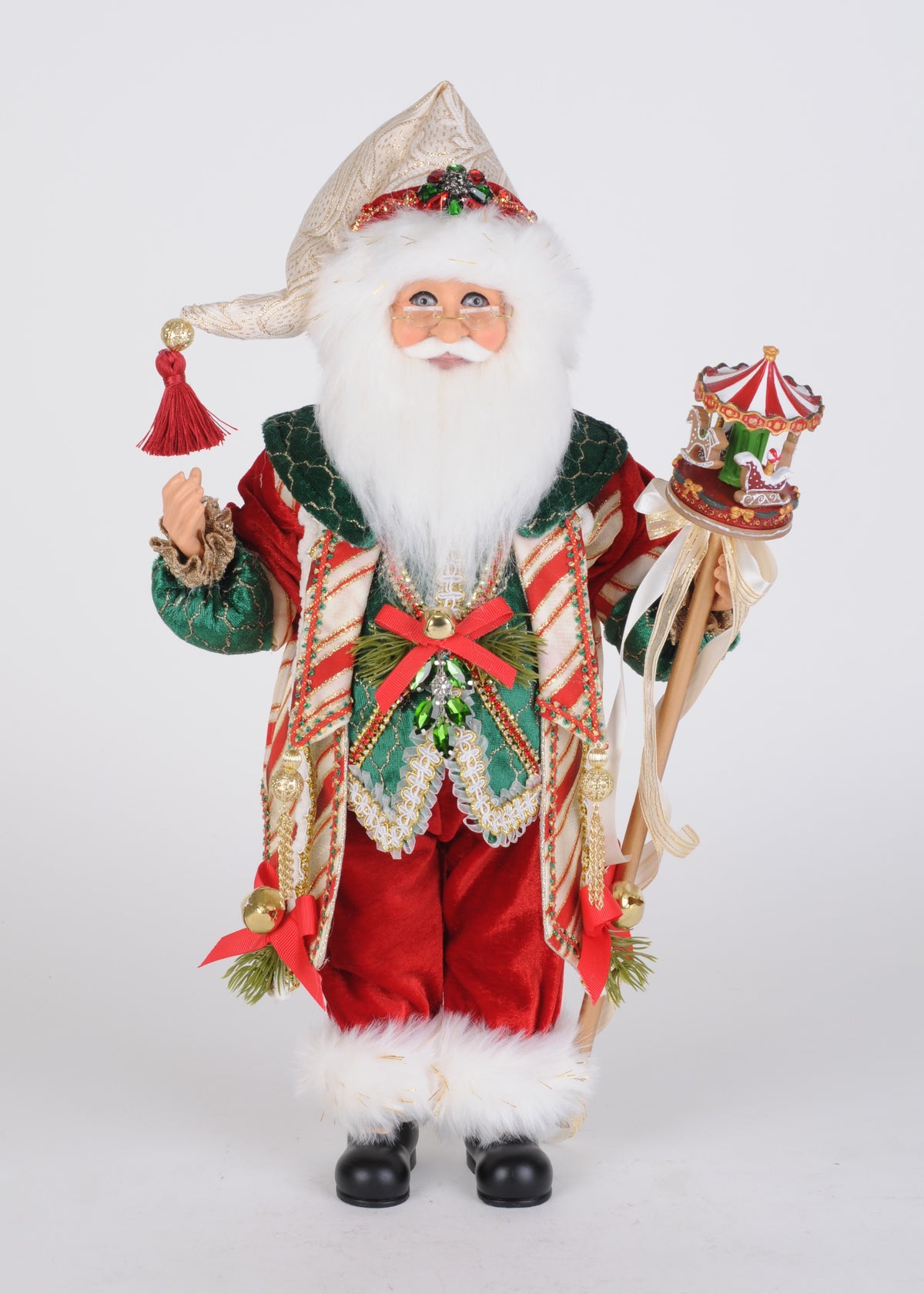 Karen Didion Originals 18" Carousel Christmas Santa