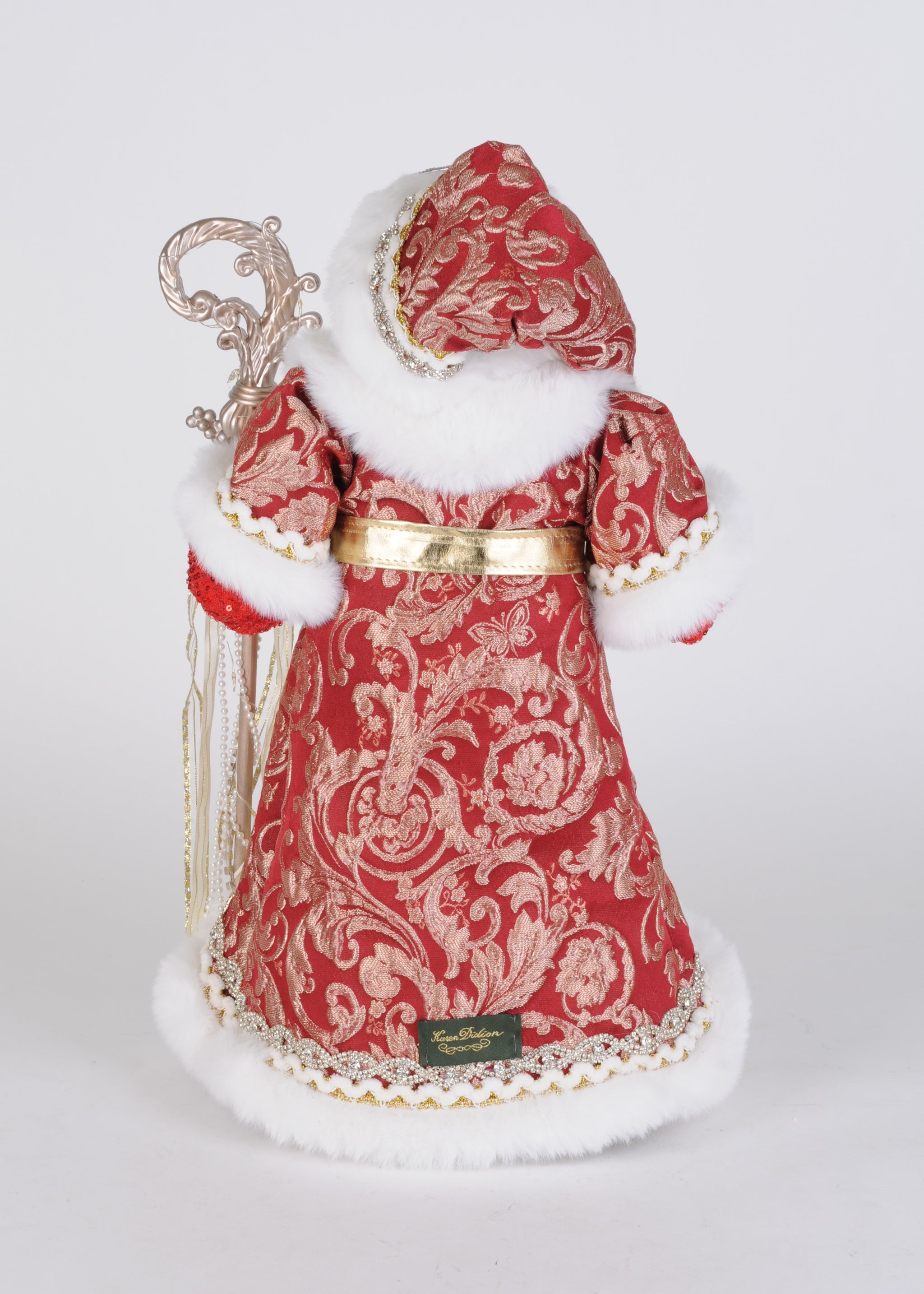 Karen Didion Originals 21" Lighted Crimson Royale Santa
