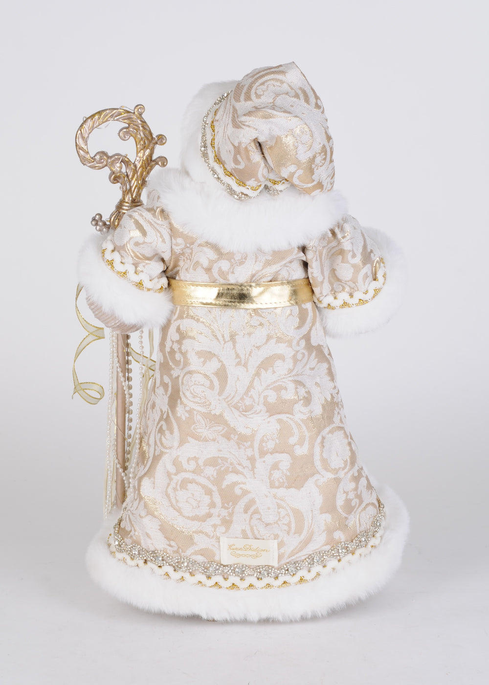 Karen Didion Originals 21" Lighted Gold Royale Santa
