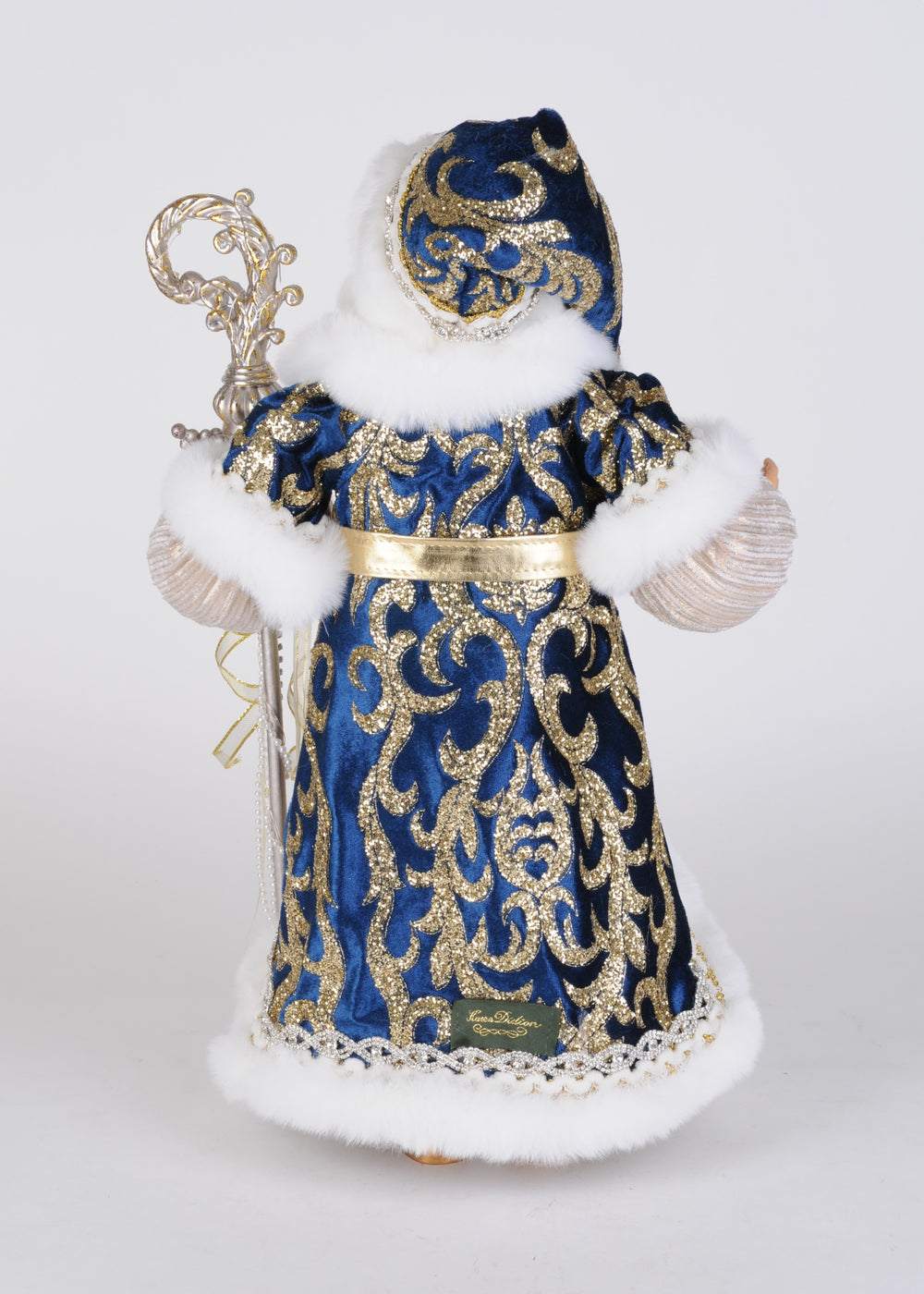 Karen Didion Originals 21" Lighted Sapphire Royale Santa