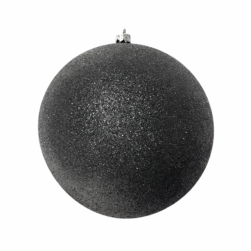 6" Glitter Ball Ornament Set Of 6