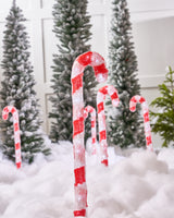 2 FT 90 LED Cool White Candy Canes Set Of 3
