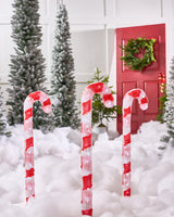 2 FT 90 LED Cool White Candy Canes Set Of 3