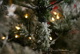 Fluffy Snow Fir Tree Pre-Lit Warm White LED Lights