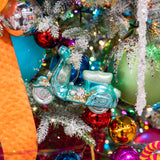 8" Teal Pearl Scooter Ornament