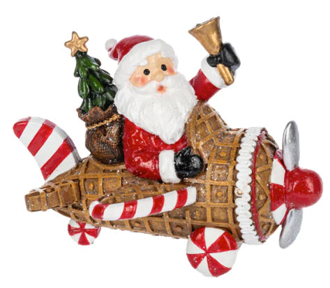Set de 3 Santas de cono de waffle surtidos de 5.5"