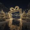 12 FT X 12 FT Warm White Gold Gift Box LED Photo Op