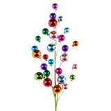 31" Multicolor Ball Ornament Spray Set Of 4