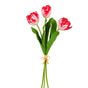 18" Red Tulip Bundle Set Of 2