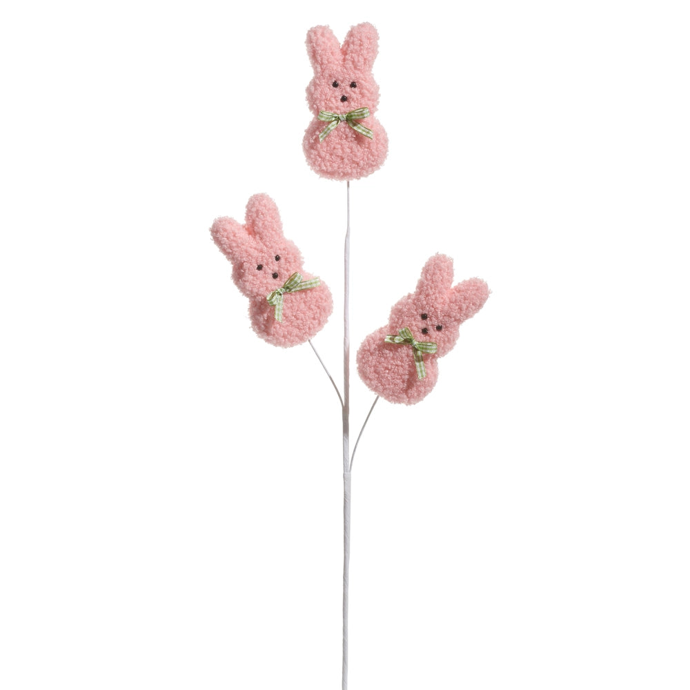 24" Pink Easter Bunny Spray Set Of 6