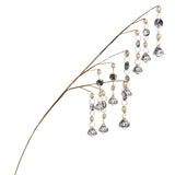 34" Pearl Drip Gem Hanging Branch Set Of 4