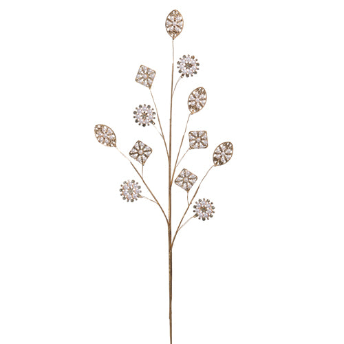 Set de 4 broches en spray de perlas de 29"