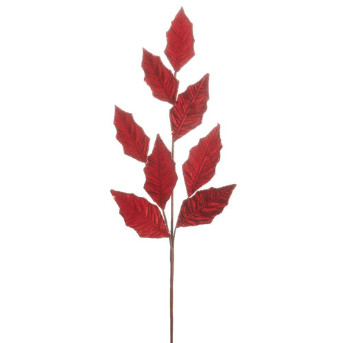 Spray de hojas rojas de 30" (juego de 6)