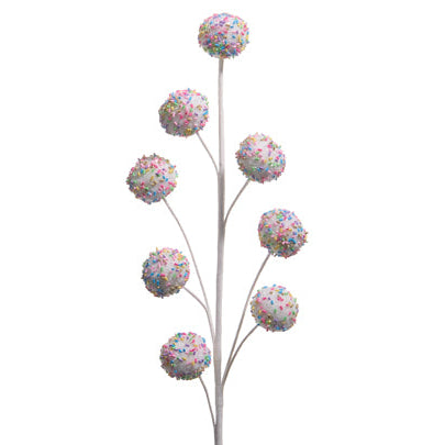 23" Candy Sprinkle Ball Spray Set Of 4