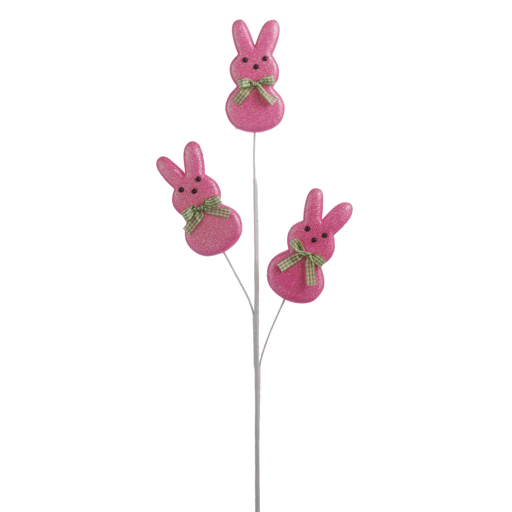 24" Pink Easter Bunny Spray Set Of 6