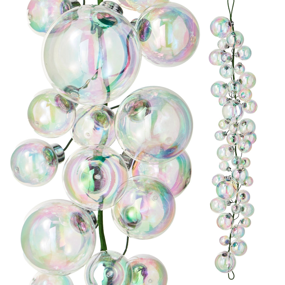 4 FT Iridescent Ball Garland