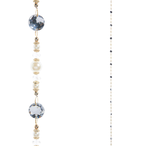 5.5 FT Pearl Crystal Beaded Garland