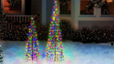 4 FT 120 LED Multi Lights Cone Tree Twinkling Effect