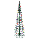4 FT 120 LED Multi Lights Cone Tree Twinkling Effect
