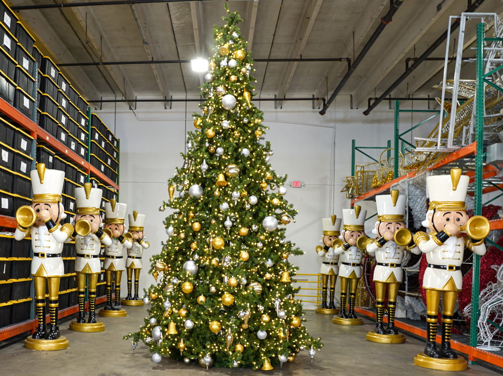 Gold & Silver UV Tree Decor