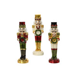 13" Red & Green Nutcracker Assorted Set Of 3