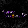 Letrero LED de 57" con "Feliz Halloween"