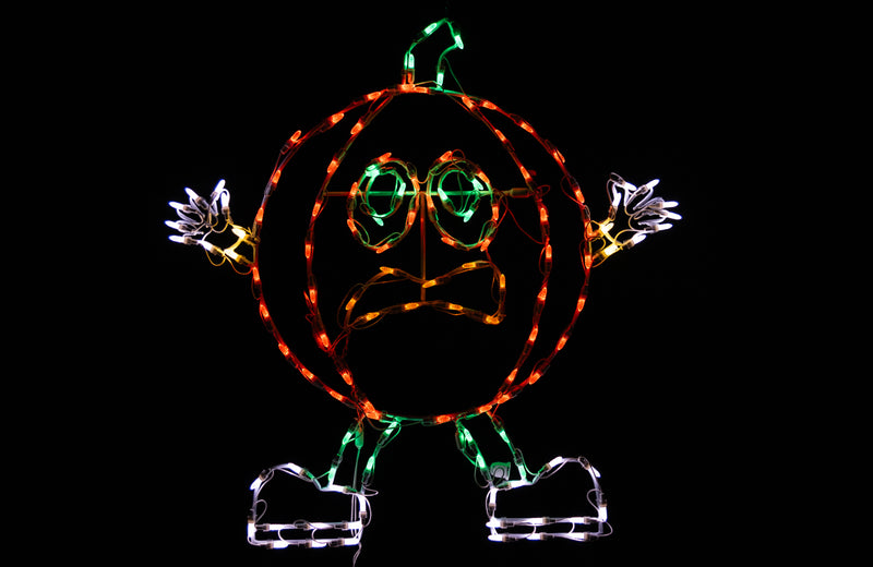 Calabaza asustadiza Lumis de Halloween de 32 pulg.