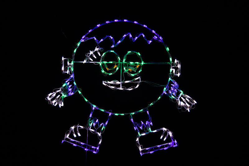 Frankenstein de círculo de 40" Lumi para Halloween