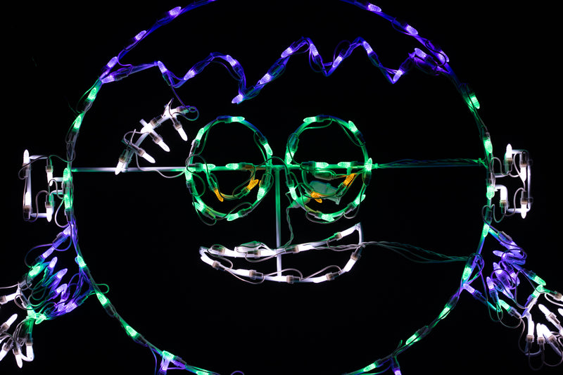 Frankenstein de círculo de 40" Lumi para Halloween