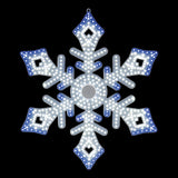 2 FT 534 LED Pure White & Blue Snowflake Twinkling Effect