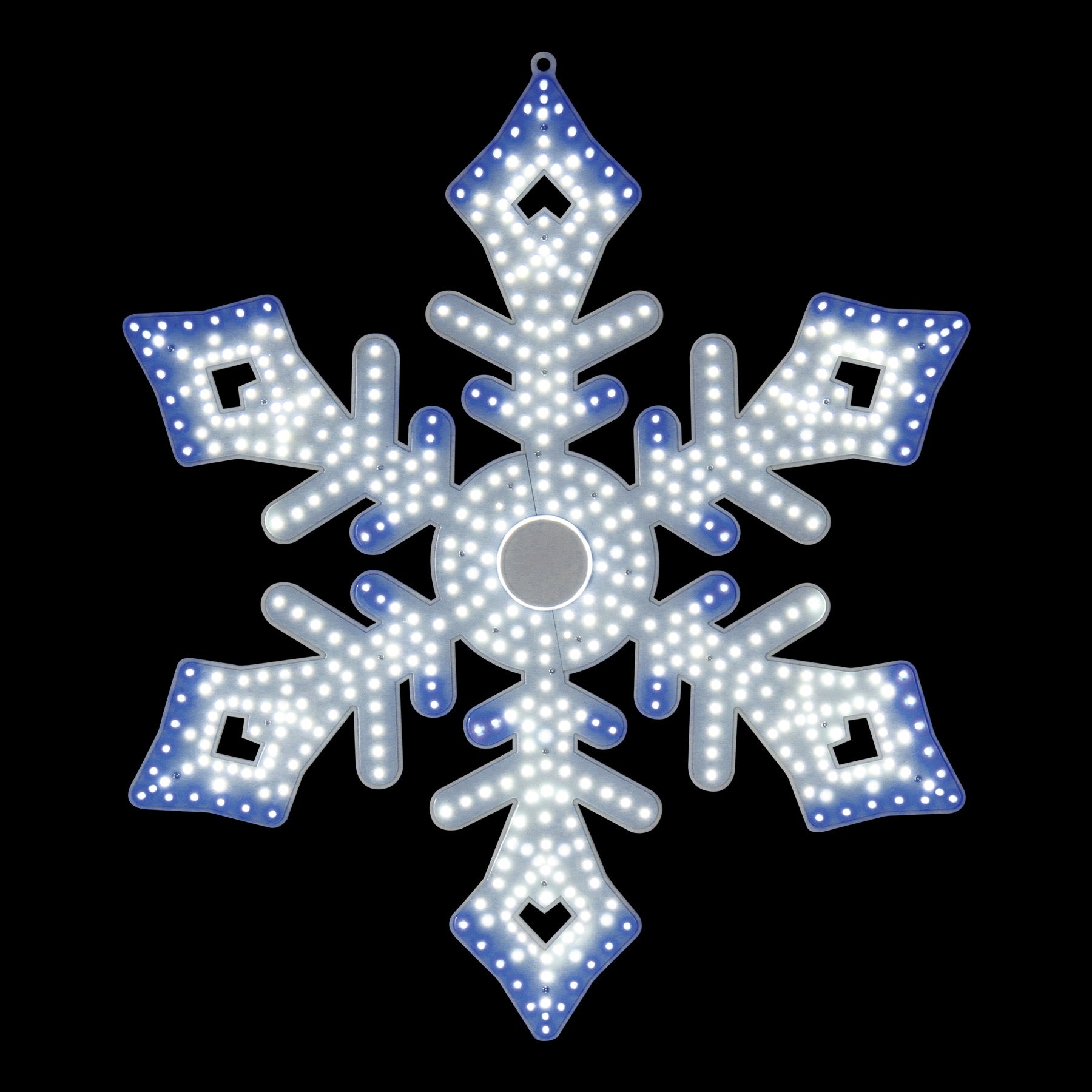 2 FT 534 LED Pure White & Blue Snowflake Twinkling Effect
