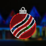 16" 186 LED Red Pure White Ornament Twinkling Effect