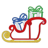 2 FT 460 LED Warm White Sleigh With Presents Twinkling Effect