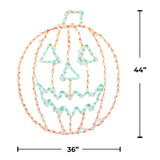44" Halloween LED Lighted Jack-O-Lantern
