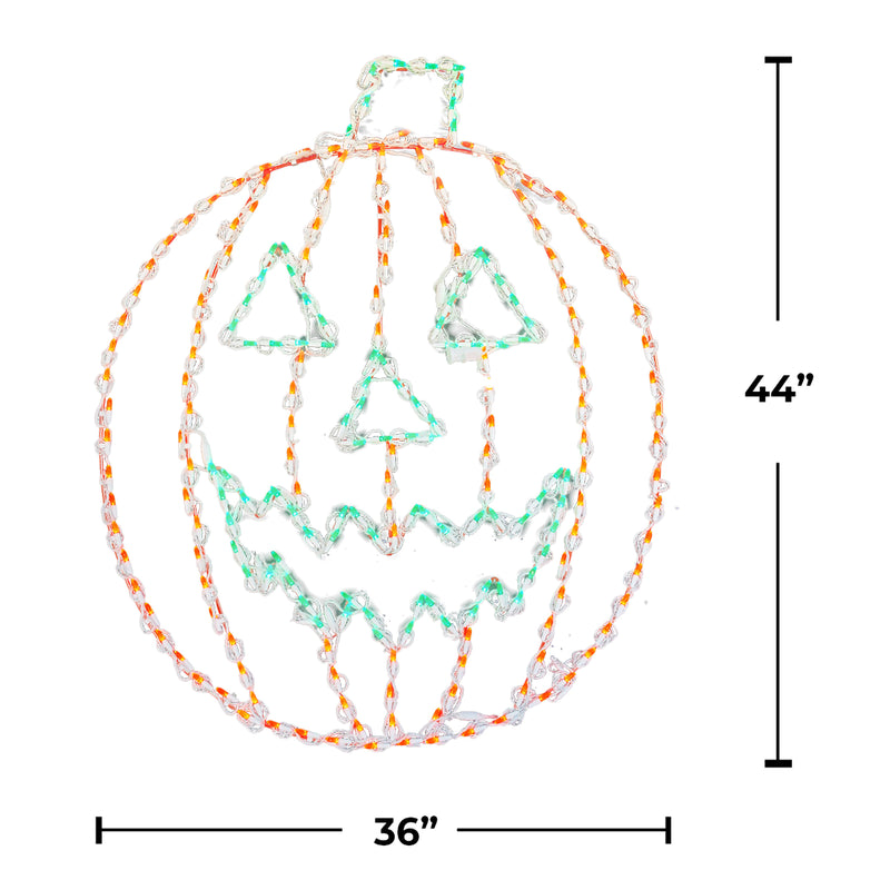 Calabaza iluminada con LED de 44" para Halloween