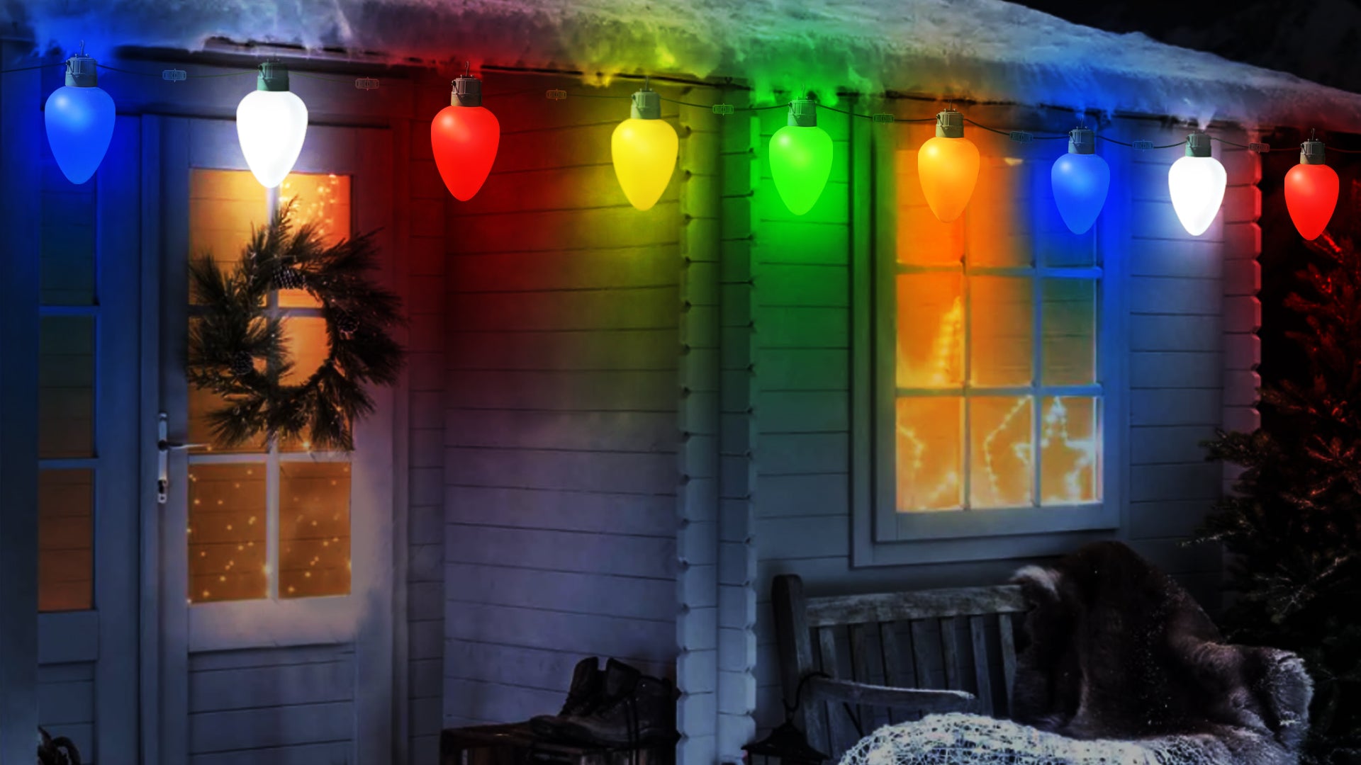 10" 15 LED Yellow Jumbo Bulb