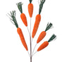 31" Orange Velvet Carrot Spray X6 Set Of 4