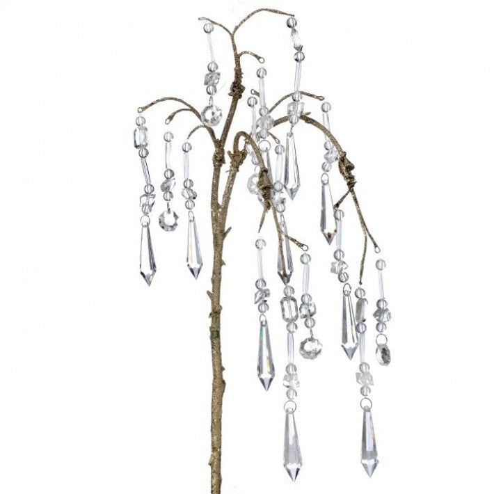 30" Gold Crystal Drop Spray Set Of 6