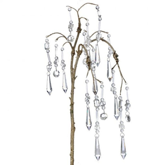 30" Gold Crystal Drop Spray Set Of 6
