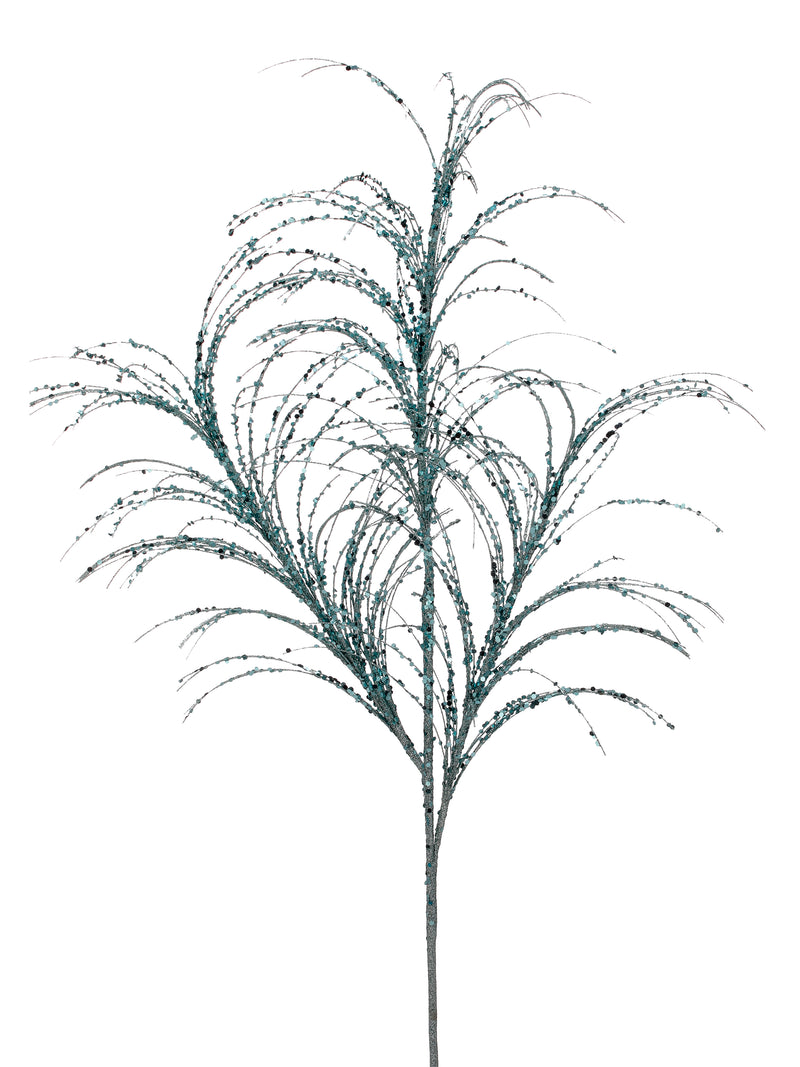 34" Glitter Pampas Grass Spray Set Of 12