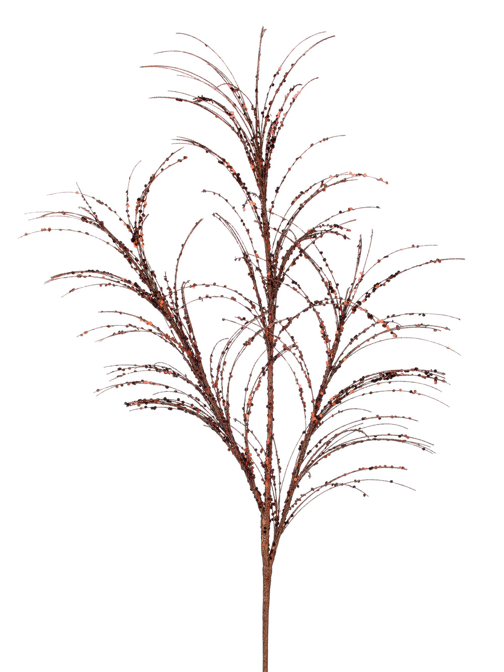 Juego de 12 hierba pampas con purpurina de 34"