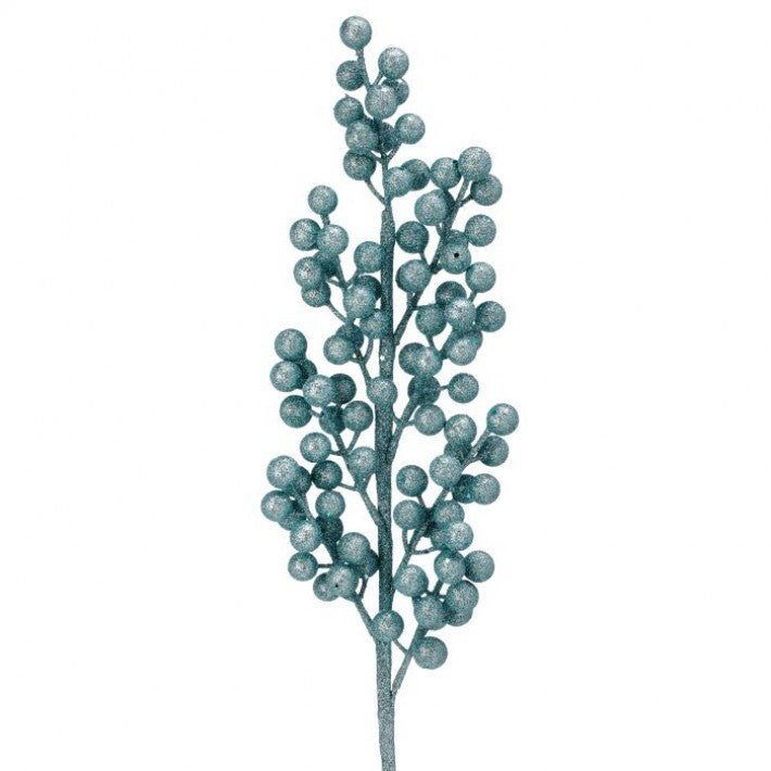 24" Glitter Cluster Berry Spike Pick Set Of 12