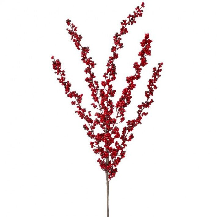 34" Red & Burgundy Mini Berry Spray Set Of 12